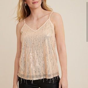 Sequin Fringe Cami